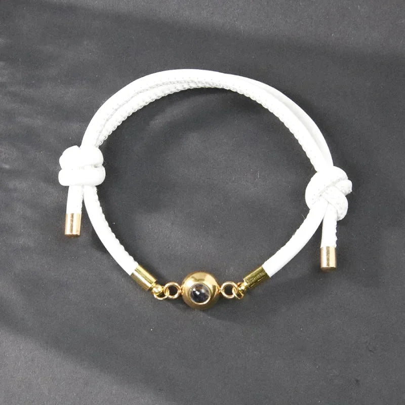 Bracelet Cuir Photo Personnalisé