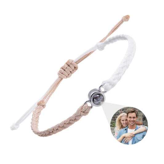 Bracelet Tressé Avec Photo Personnalisée