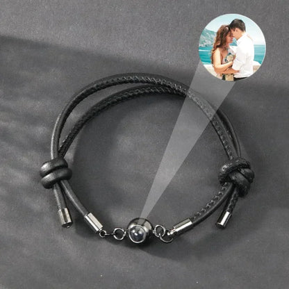 Bracelet Cuir Photo Personnalisé