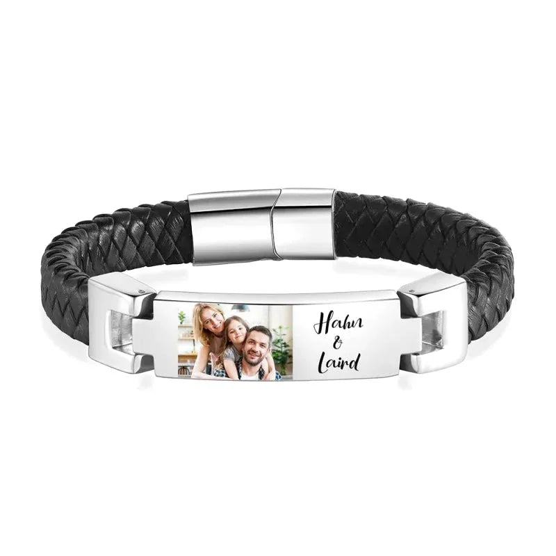 Bracelet Gravure Photo Personnalisé