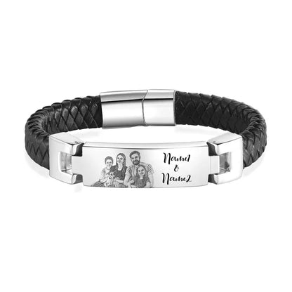 Bracelet Gravure Photo Personnalisé