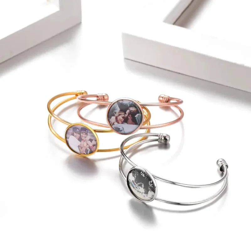 Bracelet Jonc Personnalisable Photo